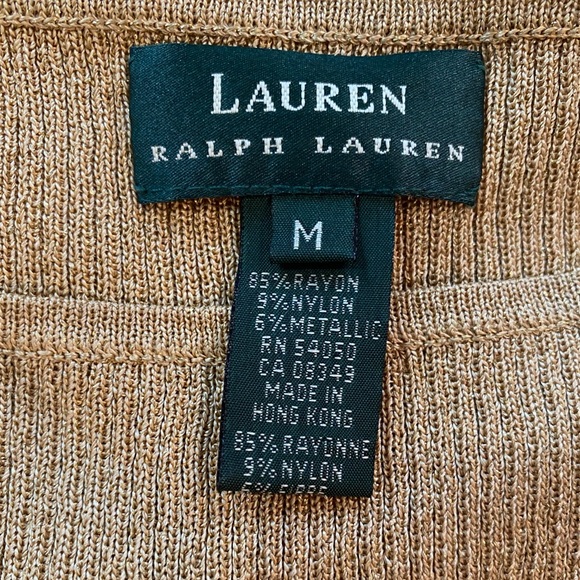 Lauren Ralph Lauren gold-specked top - Picture 2 of 3
